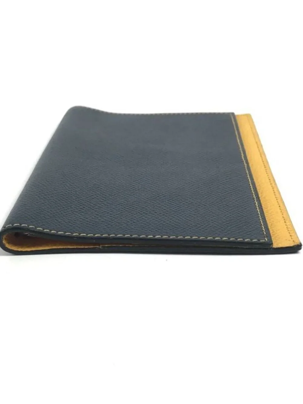 Hermes Notebook Cover Agenda MM PM Leather Navy